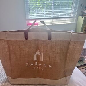 NWOT Cabana Life Brown Tote Bag